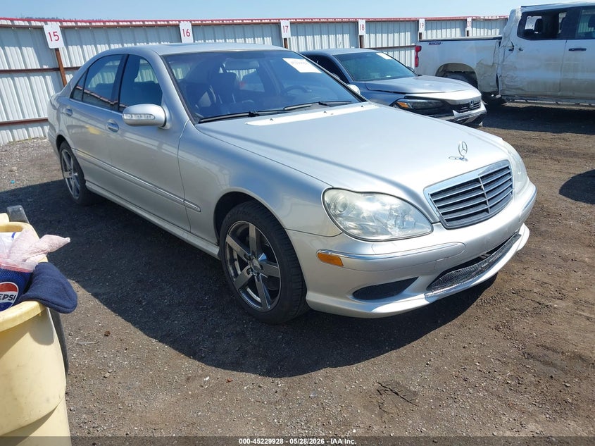 2003 Mercedes-benz S class VIN WDBNG84J93A372596 IAAI salvage auction — LEFT REAR, Bill Of Sale (Washington), sold $375 on 2026-07-07 (photo 1)