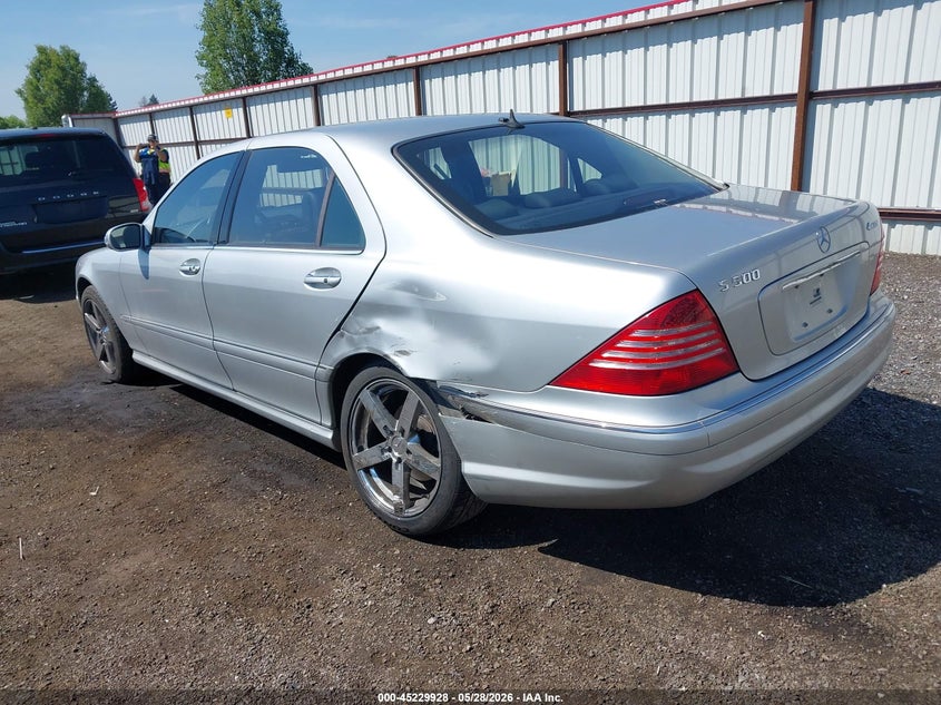 2003 Mercedes-benz S class VIN WDBNG84J93A372596 IAAI salvage auction — LEFT REAR, Bill Of Sale (Washington), sold $375 on 2026-07-07 (photo 3)
