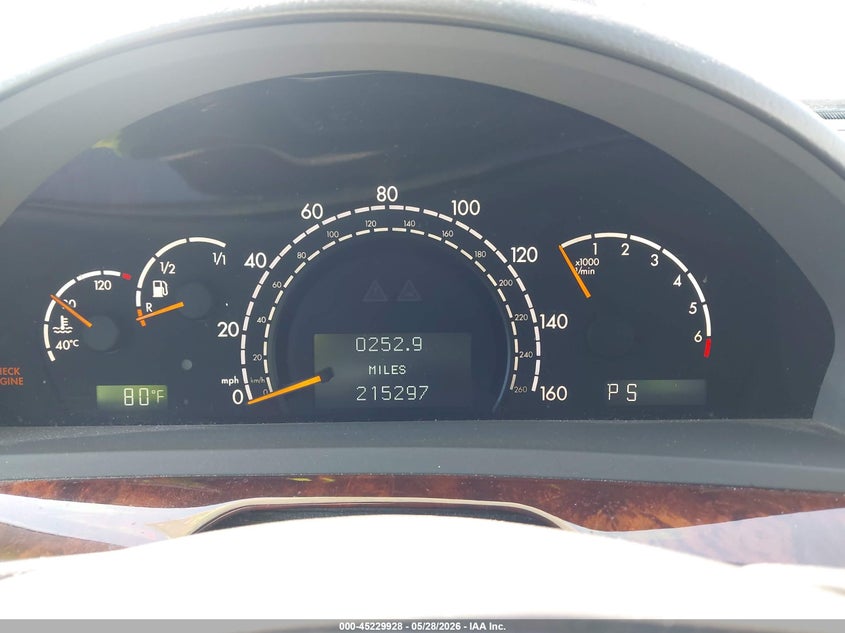 2003 Mercedes-benz S class VIN WDBNG84J93A372596 IAAI salvage auction — LEFT REAR, Bill Of Sale (Washington), sold $375 on 2026-07-07 (photo 7)