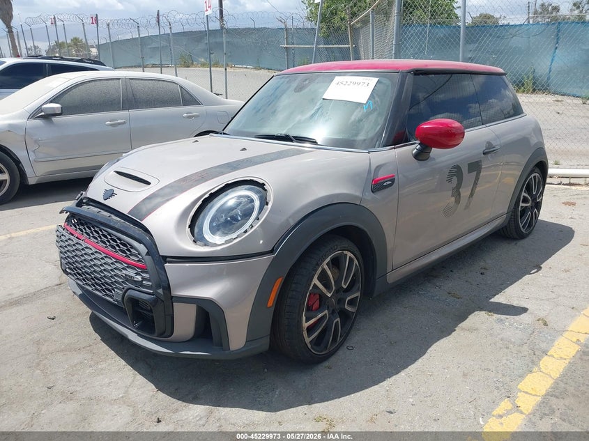 2022 Mini VIN WMW73DH08N2P76659 IAAI salvage auction — RIGHT FRONT, Salvage (California), sold $7,500 on 2026-07-15 (photo 2)