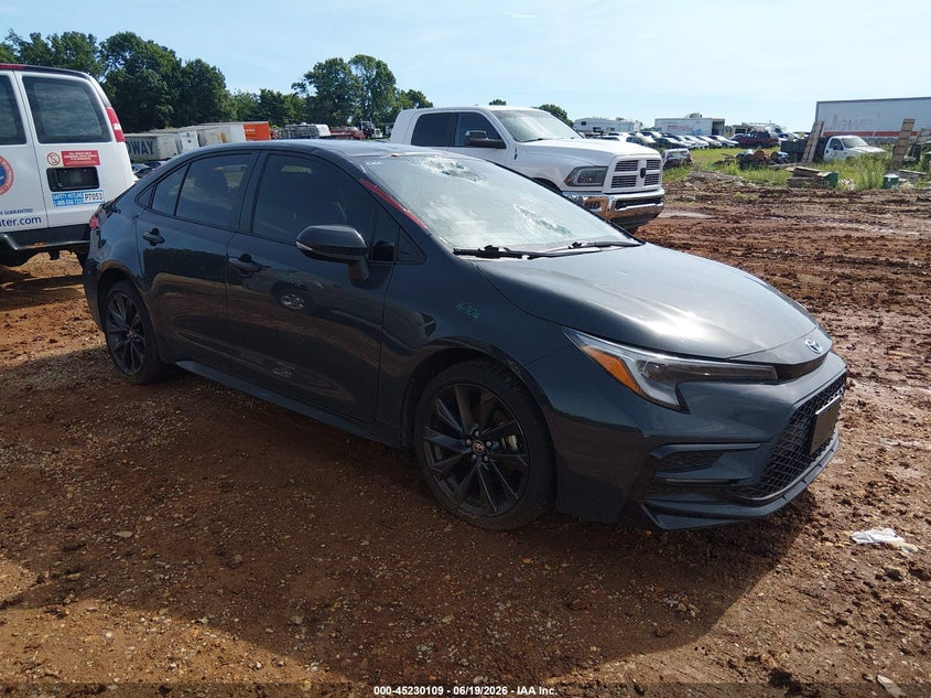 2025 Toyota Corolla VIN JTDBCMFE2S3086083 IAAI salvage auction — HAIL, Clear (Missouri), sold $15,000 on 2026-07-13 (photo 1)