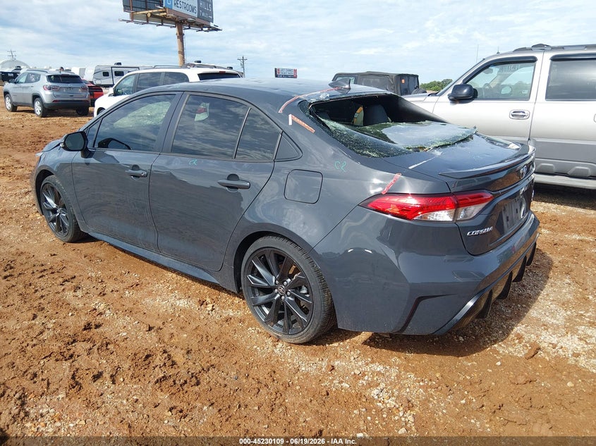 2025 Toyota Corolla VIN JTDBCMFE2S3086083 IAAI salvage auction — HAIL, Clear (Missouri), sold $15,000 on 2026-07-13 (photo 3)