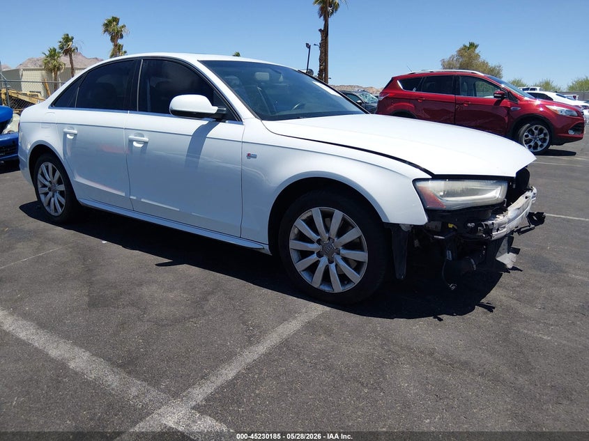 2014 Audi A4 VIN WAUEFAFL0EN007372 IAAI salvage auction — FRONT END, Salvage Title, sold $950 on 2026-07-17 (photo 1)