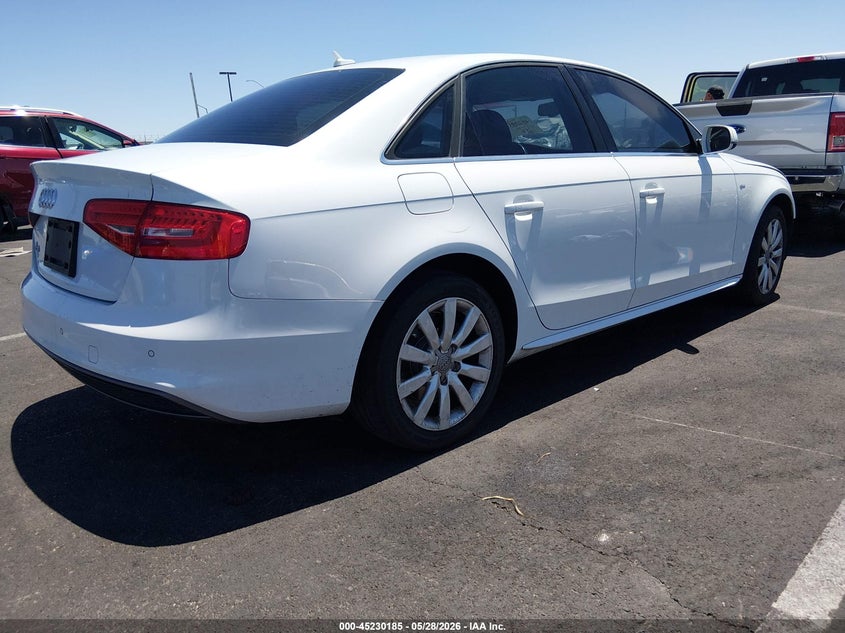 2014 Audi A4 VIN WAUEFAFL0EN007372 IAAI salvage auction — FRONT END, Salvage Title, sold $950 on 2026-07-17 (photo 4)