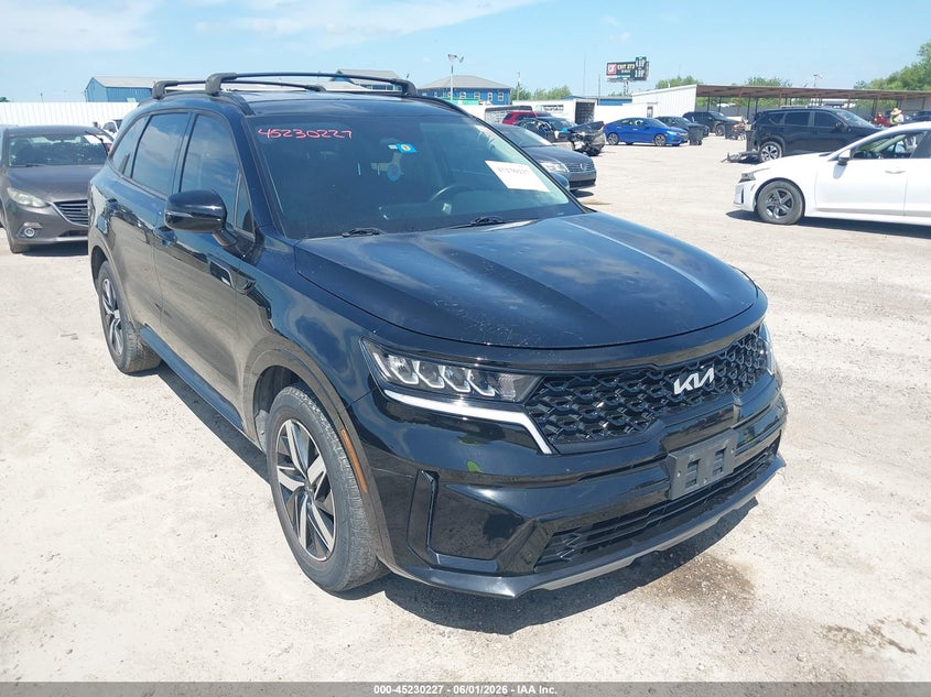 2022 Kia Sorento VIN 5XYRL4LCXNG111751 IAAI salvage auction — HAIL, Salvage Title, sold $10,900 on 2026-07-22 (photo 1)
