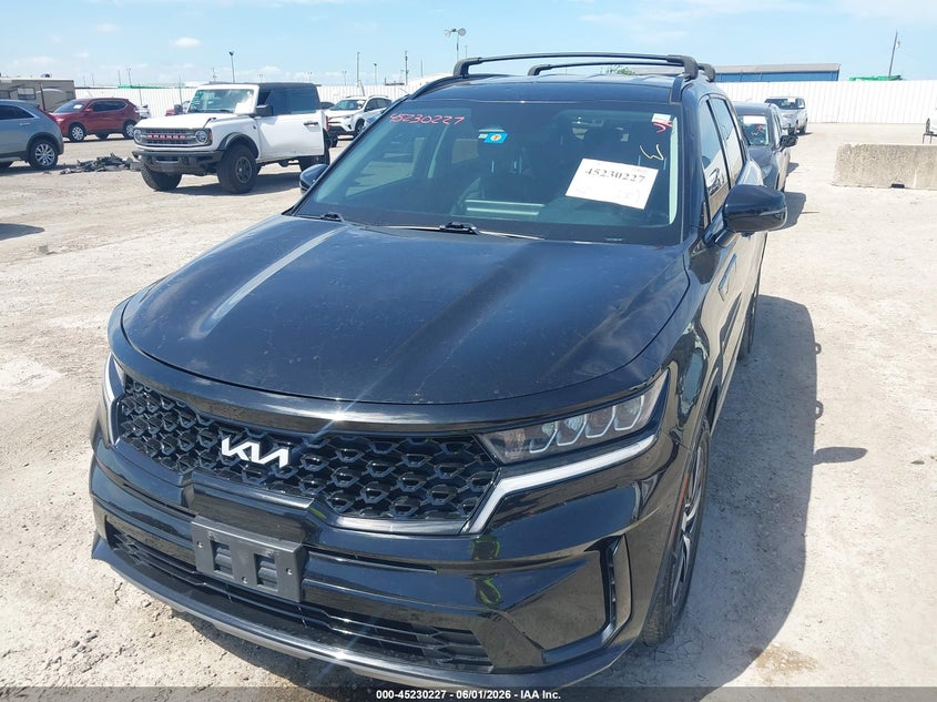 2022 Kia Sorento VIN 5XYRL4LCXNG111751 IAAI salvage auction — HAIL, Salvage Title, sold $10,900 on 2026-07-22 (photo 6)