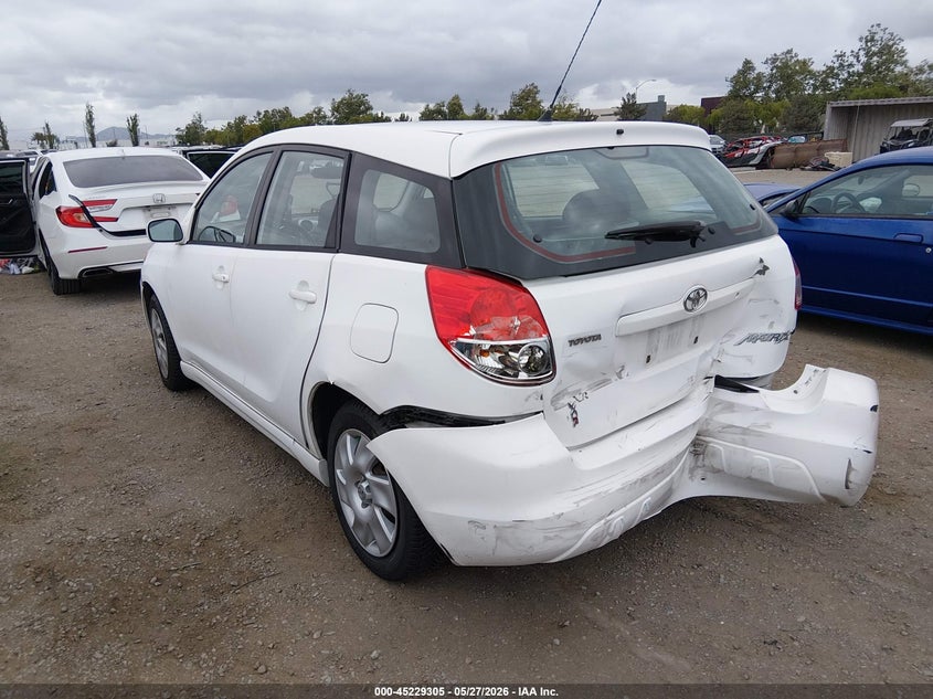 2004 Toyota Matrix VIN 2T1KR32E04C283424 IAAI salvage auction — REAR END, Salvage (California), sold $1,050 on 2026-07-09 (photo 3)