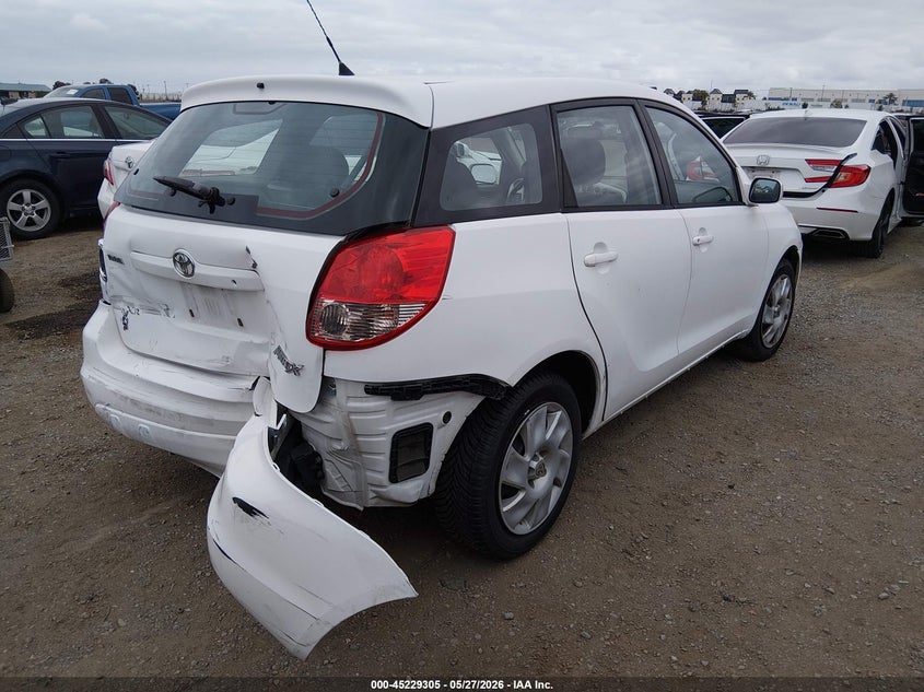 2004 Toyota Matrix VIN 2T1KR32E04C283424 IAAI salvage auction — REAR END, Salvage (California), sold $1,050 on 2026-07-09 (photo 4)