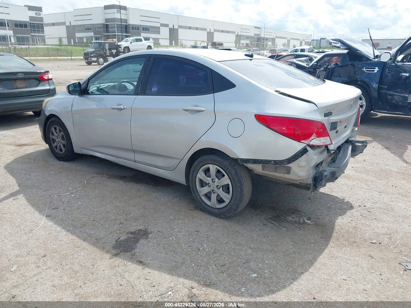 2017 Hyundai Accent VIN KMHCT4AE8HU193438 IAAI salvage auction — REAR END, Salvage (Texas), sold $600 on 2026-07-28 (photo 3)