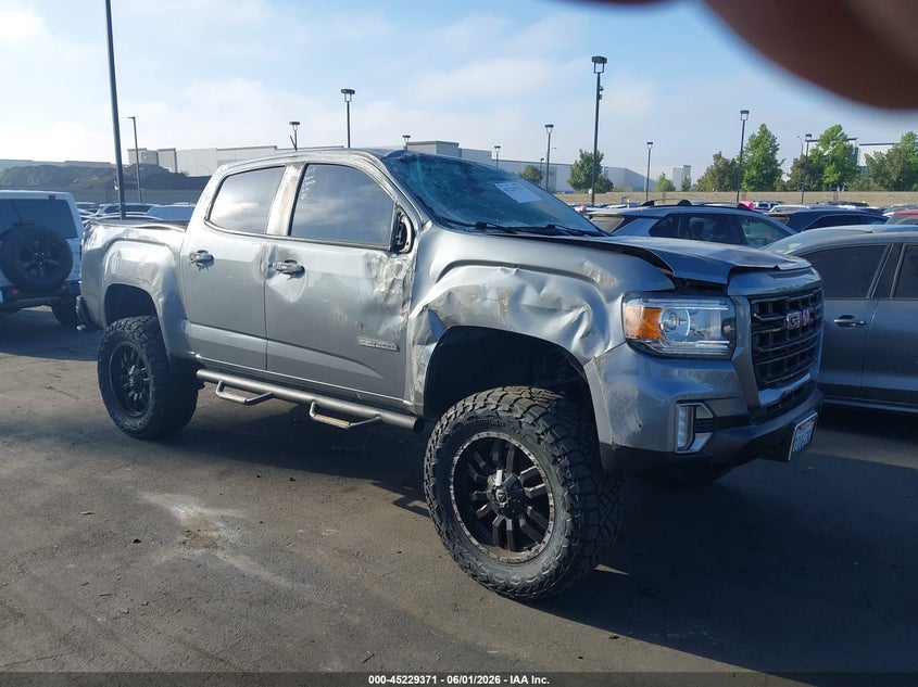 2022 Gmc Canyon VIN 1GTG5CEN5N1259879 IAAI salvage auction — ROOF, Salvage Title, sold $2,925 on 2026-07-31 (photo 1)