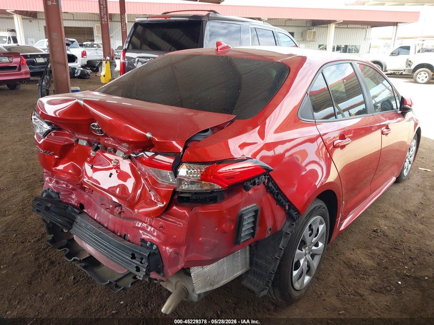 2021 Toyota Corolla VIN 5YFEPMAE9MP229100 IAAI salvage auction — REAR END, Salvage Title, sold $4,900 on 2026-07-28 (photo 4)