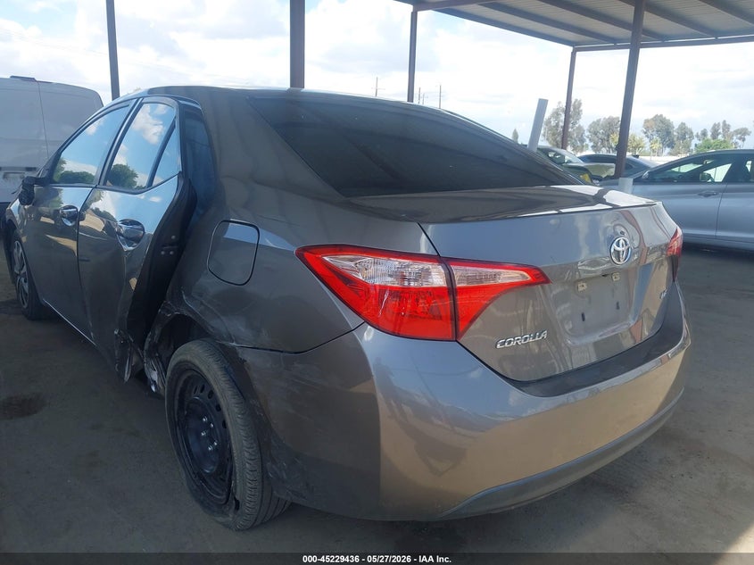 2018 Toyota Corolla VIN 5YFBURHE0JP755545 IAAI salvage auction — LEFT REAR, Salvage Title, sold $3,875 on 2026-07-28 (photo 3)
