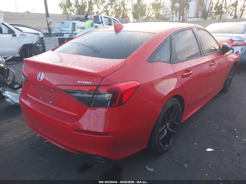 2024 Honda Civic VIN 2HGFE2F54RH589414 IAAI salvage auction — FRONT END, Salvage Title, sold $5,850 on 2026-07-31 (photo 4)