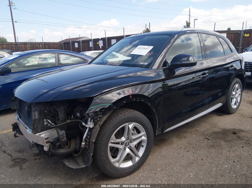 2018 Audi Q5 VIN WA1ANAFY7J2227386 IAAI salvage auction — FRONT END, Salvage Title, sold $7,450 on 2026-07-21 (photo 2)