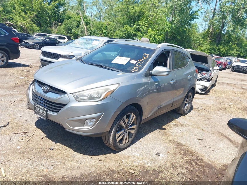 2014 Hyundai Tucson VIN KM8JUCAG3EU799533 IAAI salvage auction — RIGHT FRONT, Salvage Title, sold $1,250 on 2026-07-12 (photo 2)