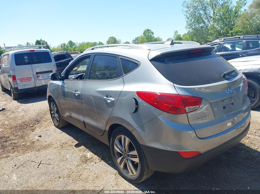 2014 Hyundai Tucson VIN KM8JUCAG3EU799533 IAAI salvage auction — RIGHT FRONT, Salvage Title, sold $1,250 on 2026-07-12 (photo 3)