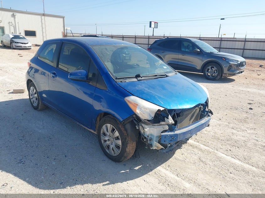2013 Toyota Yaris VIN JTDJTUD39DD550142 IAAI salvage auction — FRONT END, Original (Texas), sold $2,200 on 2026-07-23 (photo 1)