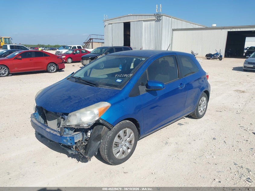2013 Toyota Yaris VIN JTDJTUD39DD550142 IAAI salvage auction — FRONT END, Original (Texas), sold $2,200 on 2026-07-23 (photo 2)