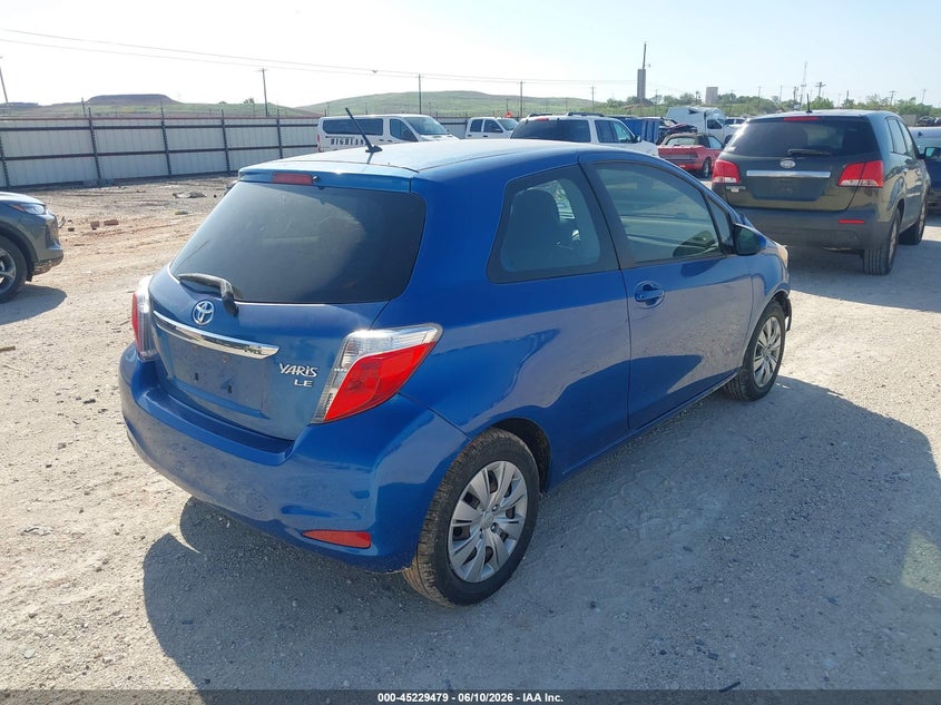 2013 Toyota Yaris VIN JTDJTUD39DD550142 IAAI salvage auction — FRONT END, Original (Texas), sold $2,200 on 2026-07-23 (photo 4)