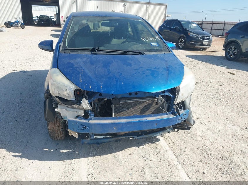 2013 Toyota Yaris VIN JTDJTUD39DD550142 IAAI salvage auction — FRONT END, Original (Texas), sold $2,200 on 2026-07-23 (photo 6)