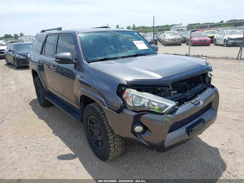 2016 Toyota 4runner VIN JTEBU5JR3G5311079 IAAI salvage auction — FRONT END, Salvage (Illinois), sold $9,950 on 2026-07-15 (photo 1)