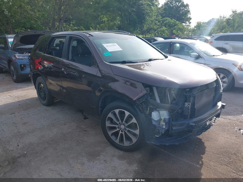 2015 Kia Sorento VIN 5XYKWDA72FG625870 IAAI salvage auction — FRONT END, Clear (Kansas), sold $1,600 on 2026-07-22 (photo 1)