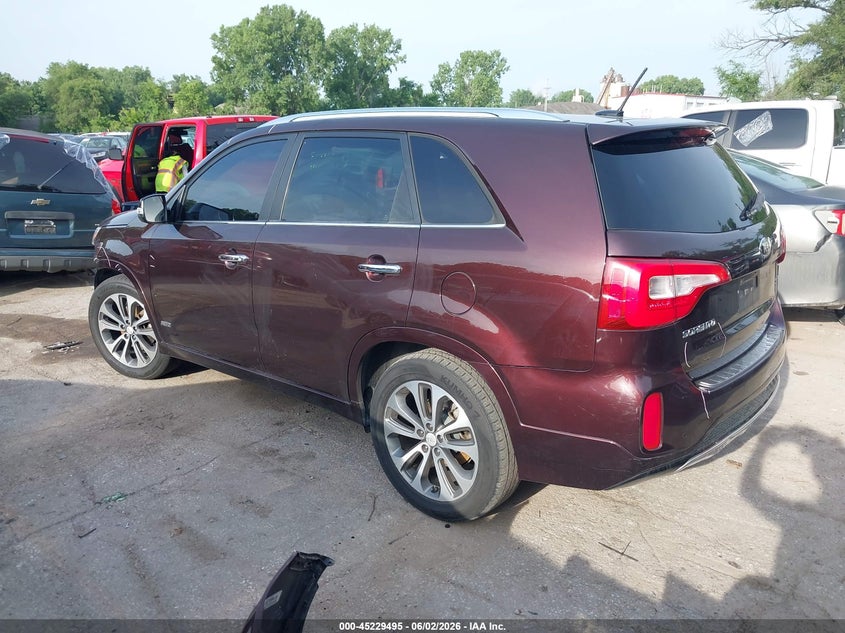 2015 Kia Sorento VIN 5XYKWDA72FG625870 IAAI salvage auction — FRONT END, Clear (Kansas), sold $1,600 on 2026-07-22 (photo 3)