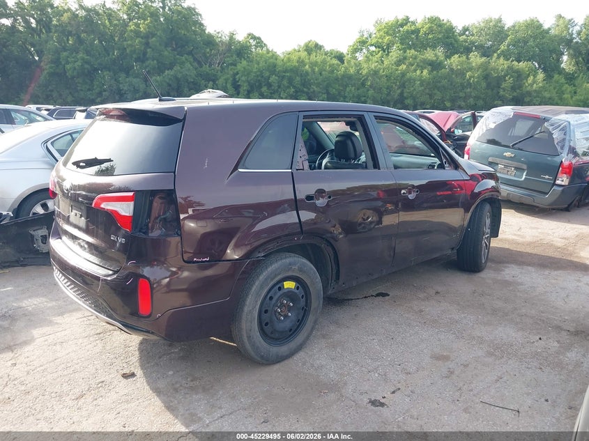 2015 Kia Sorento VIN 5XYKWDA72FG625870 IAAI salvage auction — FRONT END, Clear (Kansas), sold $1,600 on 2026-07-22 (photo 4)