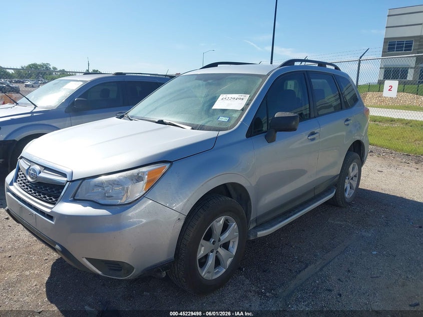 2015 Subaru Forester VIN JF2SJABC3FH419717 IAAI salvage auction — HAIL, Original (Texas), sold $1,525 on 2026-07-21 (photo 2)