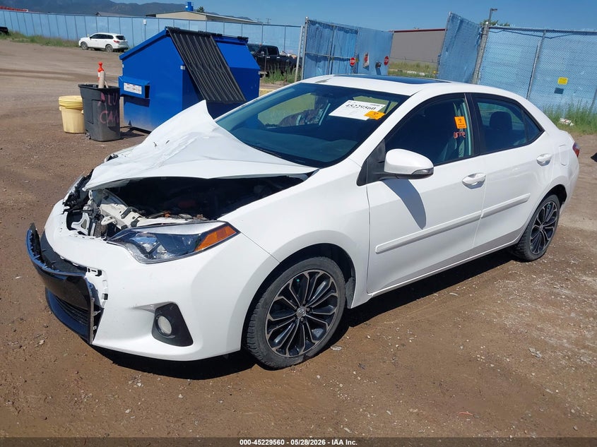 2014 Toyota Corolla VIN 5YFBURHE6EP127401 IAAI salvage auction — FRONT END, Salvage (Montana), sold $1,250 on 2026-08-01 (photo 2)