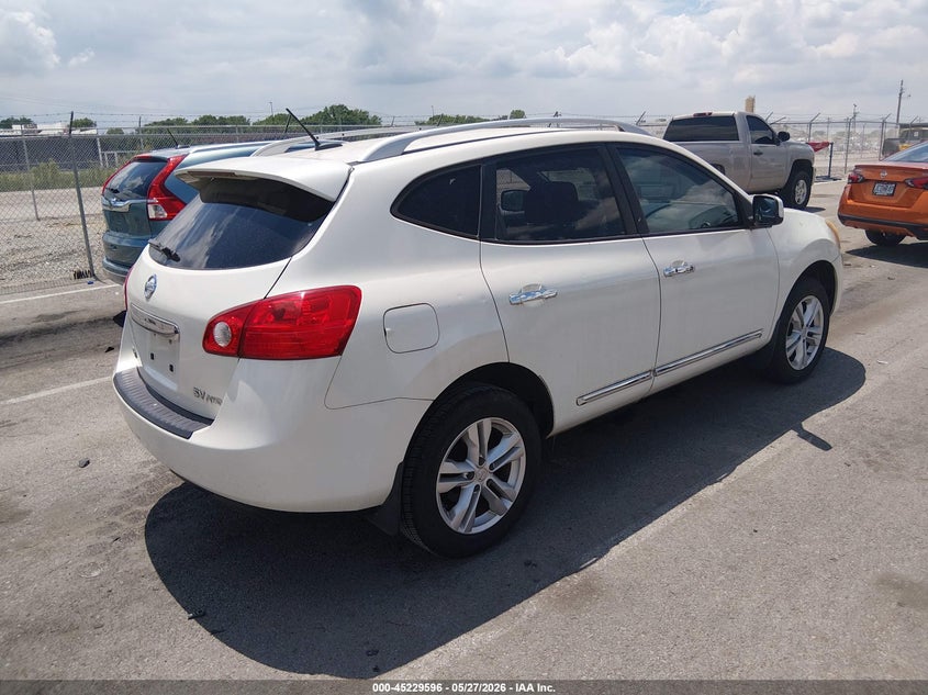 2013 Nissan Rogue VIN JN8AS5MV8DW111680 IAAI salvage auction — HAIL, Salvage (Missouri), sold $600 on 2026-07-07 (photo 4)