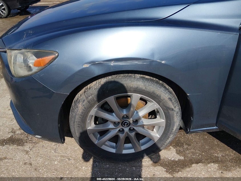 2016 Mazda 6 VIN JM1GJ1U50G1432339 IAAI salvage auction — LEFT FRONT, Salvage Title, sold $650 on 2026-07-24 (photo 6)