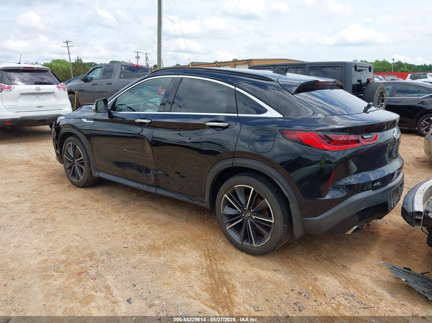 2022 Infiniti Qx55 VIN 3PCAJ5K30NF100596 IAAI salvage auction — FRONT & REAR, Salvage (North Carolina), sold $3,800 on 2026-07-27 (photo 3)