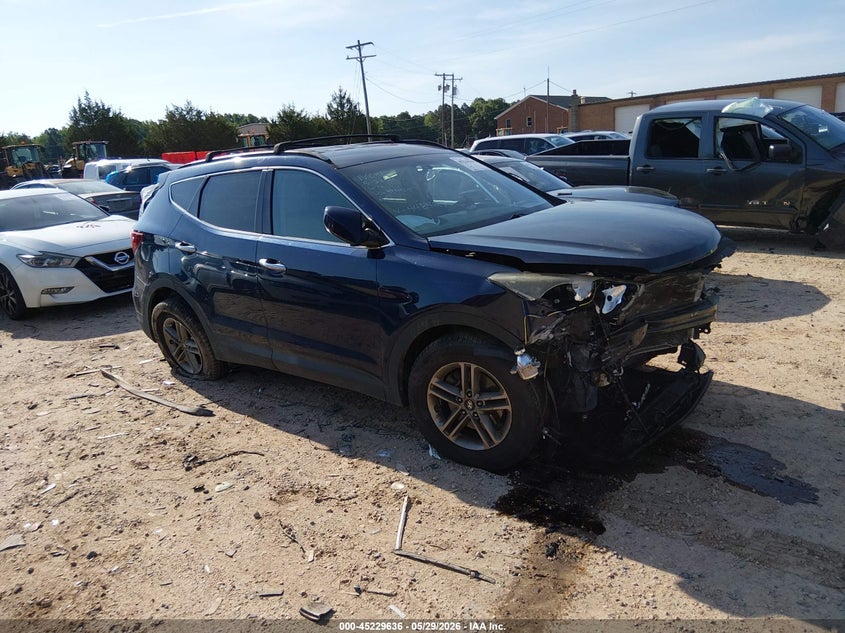 2017 Hyundai Santa fe VIN 5XYZU3LB9HG448429 IAAI salvage auction — FRONT END, Salvage (North Carolina), sold $1,000 on 2026-07-20 (photo 1)