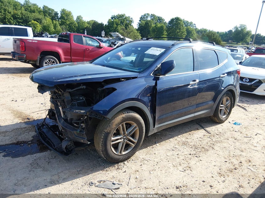 2017 Hyundai Santa fe VIN 5XYZU3LB9HG448429 IAAI salvage auction — FRONT END, Salvage (North Carolina), sold $1,000 on 2026-07-20 (photo 2)