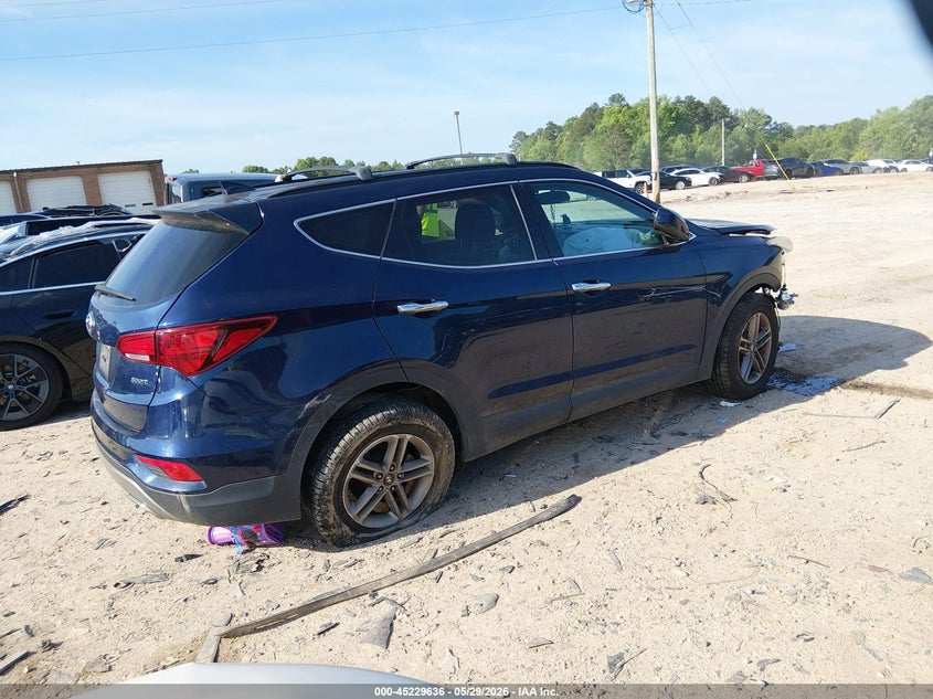 2017 Hyundai Santa fe VIN 5XYZU3LB9HG448429 IAAI salvage auction — FRONT END, Salvage (North Carolina), sold $1,000 on 2026-07-20 (photo 4)