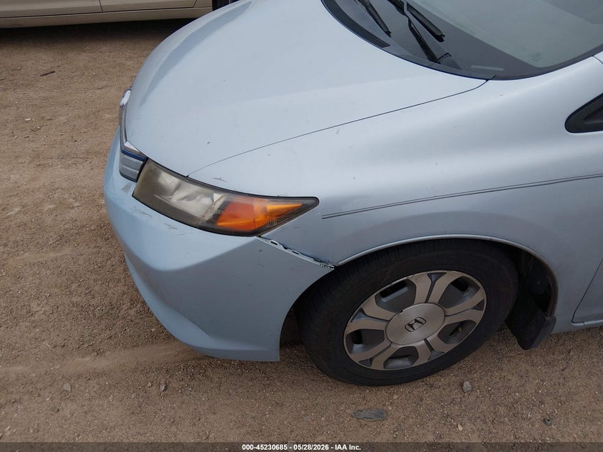 2012 Honda Civic hybrid VIN JHMFB4F28CS001313 IAAI salvage auction — FRONT END, Clear (Arizona), sold $1,200 on 2026-07-30 (photo 6)