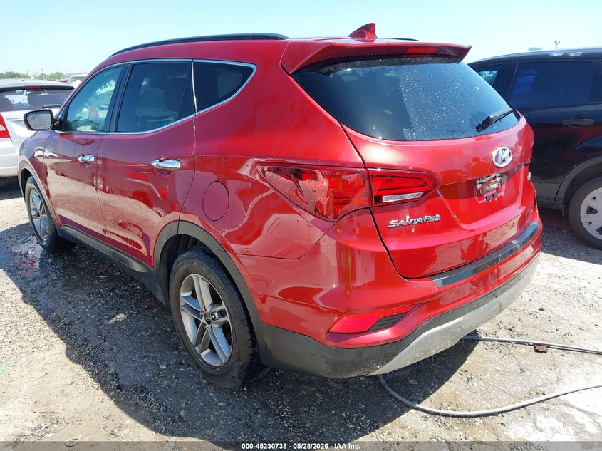 2017 Hyundai Santa fe VIN 5XYZU3LB0HG491055 IAAI salvage auction — FRONT END, Salvage (Texas), sold $3,300 on 2026-07-13 (photo 3)