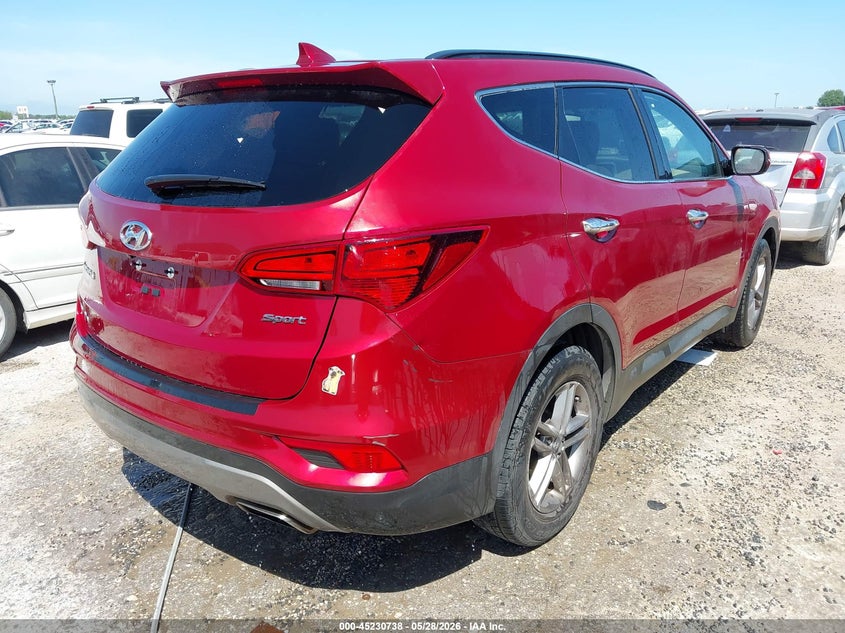 2017 Hyundai Santa fe VIN 5XYZU3LB0HG491055 IAAI salvage auction — FRONT END, Salvage (Texas), sold $3,300 on 2026-07-13 (photo 4)