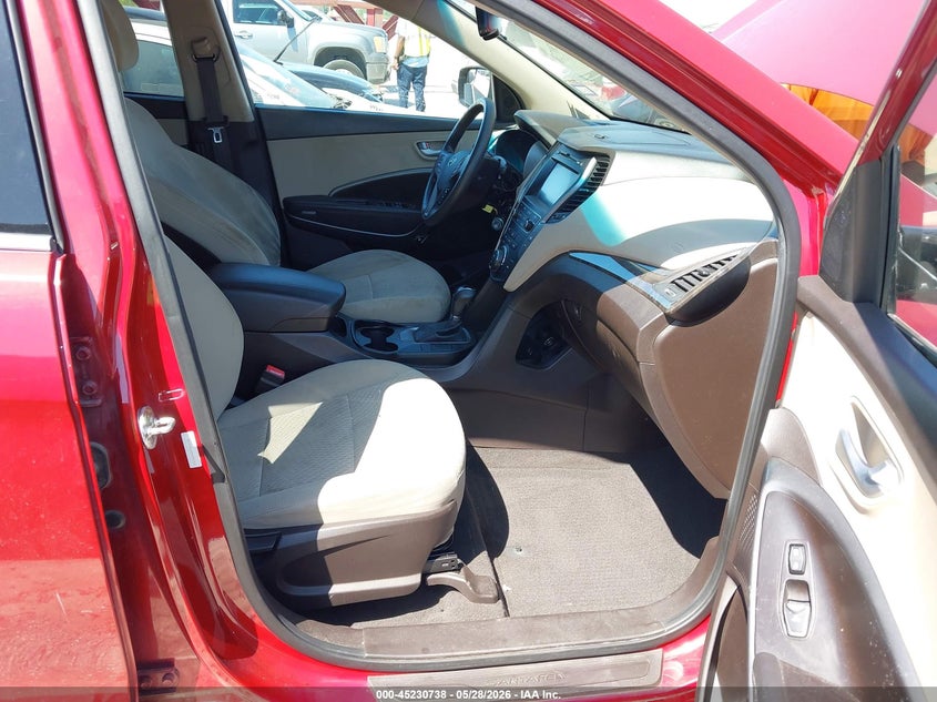 2017 Hyundai Santa fe VIN 5XYZU3LB0HG491055 IAAI salvage auction — FRONT END, Salvage (Texas), sold $3,300 on 2026-07-13 (photo 5)