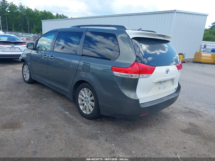 2011 Toyota Sienna VIN 5TDDK3DC8BS010146 IAAI salvage auction — FRONT END, Salvage (Massachusetts), sold $1,000 on 2026-07-10 (photo 3)