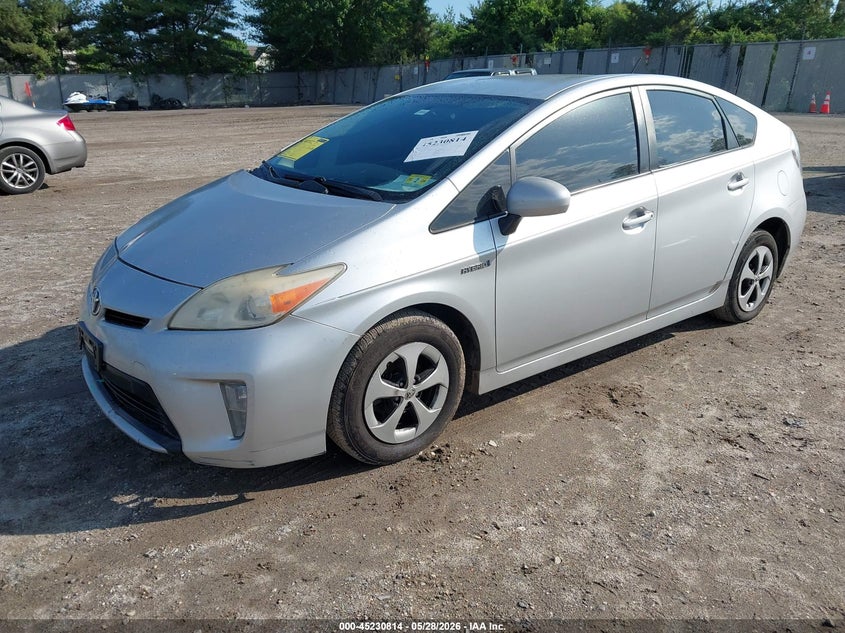 2013 Toyota Prius VIN JTDKN3DU6D5640411 IAAI salvage auction — SIDE, Salvage (New Jersey), sold $375 on 2026-07-28 (photo 2)
