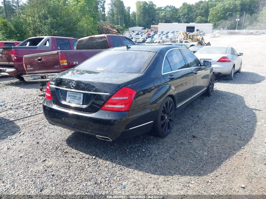 2011 Mercedes-benz S class VIN WDDNG7BB9BA416446 IAAI salvage auction — FRONT & REAR, Repossession Paperwork (Georgia), sold $1,100 on 2026-07-14 (photo 4)