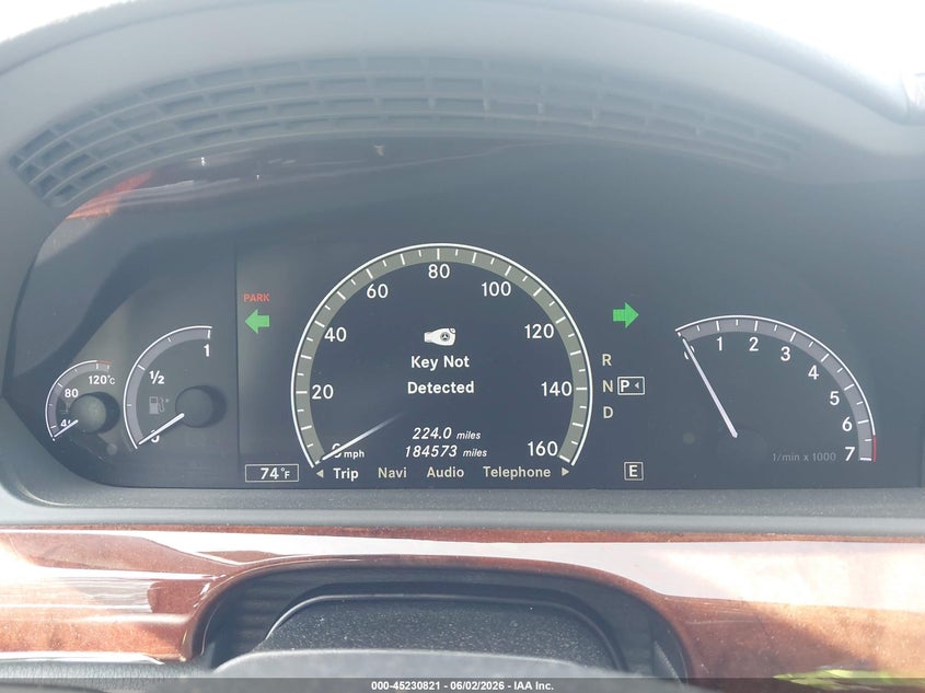2011 Mercedes-benz S class VIN WDDNG7BB9BA416446 IAAI salvage auction — FRONT & REAR, Repossession Paperwork (Georgia), sold $1,100 on 2026-07-14 (photo 7)