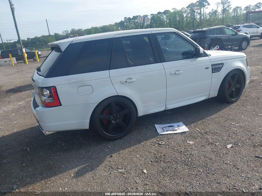 2013 Land rover Range rover sport VIN SALSP2E40DA782708 IAAI salvage auction — NORMAL WEAR, Salvage (Texas), sold $575 on 2026-07-28 (photo 4)