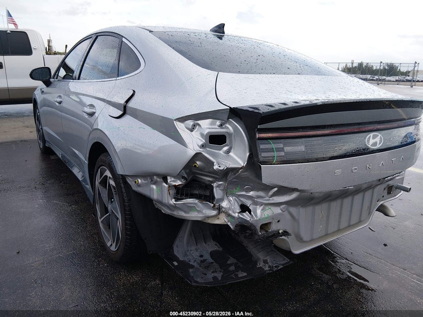 2026 Hyundai Sonata VIN KMHL64JA2TA524402 IAAI salvage auction — LEFT REAR, Rebuildable (Florida), sold $9,850 on 2026-07-16 (photo 6)