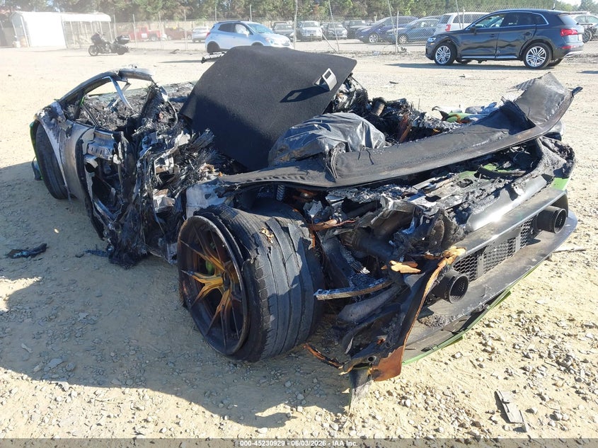 2020 Lamborghini Huracan VIN ZHWUF4ZF0LLA13648 IAAI salvage auction — INTERIOR BURN, Salvage Title, sold $35,250 on 2026-07-23 (photo 3)