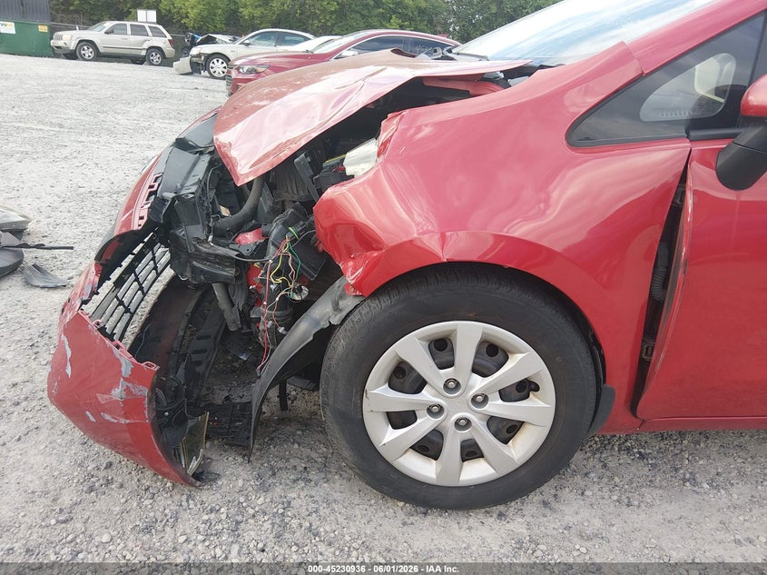2013 Kia Rio VIN KNADM4A39D6205239 IAAI salvage auction — FRONT END, Salvage Title, sold $25 on 2026-07-07 (photo 6)