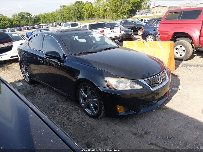 2009 Lexus Is 250 VIN JTHBK262792083031 IAAI salvage auction — REAR END, Salvage (Tennessee), sold $1,900 on 2026-07-09 (photo 1)