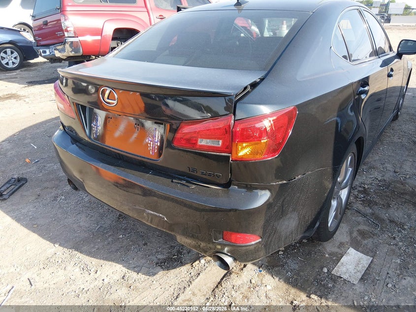 2009 Lexus Is 250 VIN JTHBK262792083031 IAAI salvage auction — REAR END, Salvage (Tennessee), sold $1,900 on 2026-07-09 (photo 6)